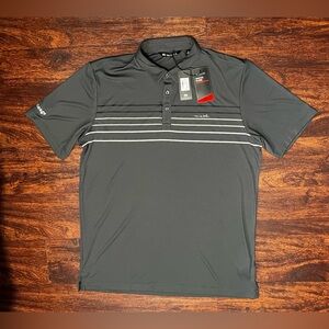 NWT Travis Mathew Coto Performance Chest Stripe Golf Polo Mens XL  Logo